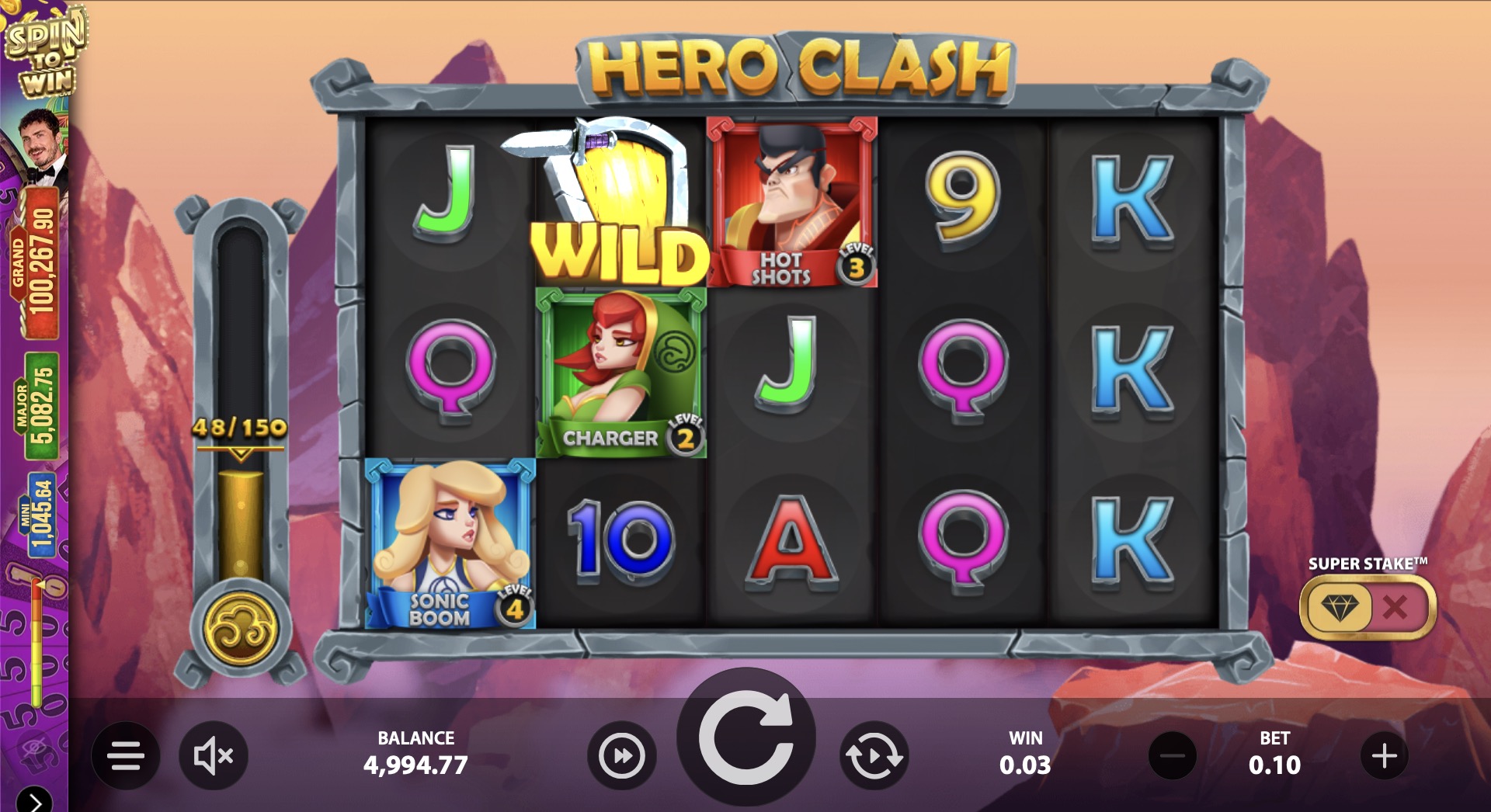 «Hero Clash» — Вулкан игровые аппараты от студии Booming Games